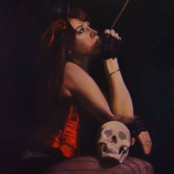 Pintura titulada "Pensees Macabres" por Fred Whitson, Obra de arte original, Oleo