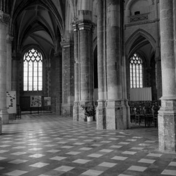 Photography titled "collegiale Aire sur…" by Frédéric Duchesnay, Original Artwork, Analog photography