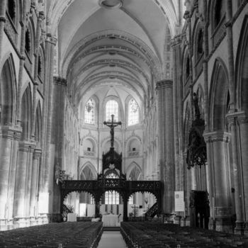 Фотография под названием "Eglise" - Frédéric Duchesnay, Подлинное произведение искусства, Пленочная фотография