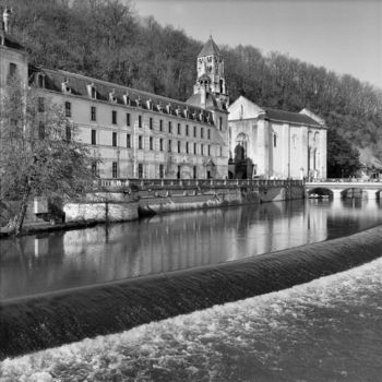 Photography titled "L abbaye" by Frédéric Duchesnay, Original Artwork, Analog photography