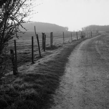 Photographie intitulée "Le départ" par Frédéric Duchesnay, Œuvre d'art originale, Photographie argentique