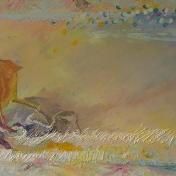 Pintura intitulada "la plainte des bale…" por Freda Bey, Obras de arte originais, Acrílico