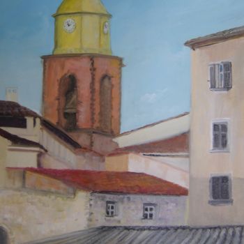 Painting titled "saint Tropez.jpg" by Freda Bey, Original Artwork, Oil