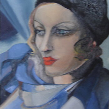 Pittura intitolato "TAMARA N°1" da Freda Bey, Opera d'arte originale, Olio