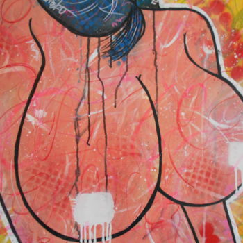 Malerei mit dem Titel "Don´t Touch!" von Freda People, Original-Kunstwerk, Acryl