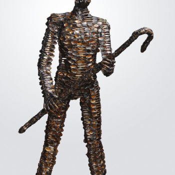 Sculpture titled "Gardien de la Tradi…" by Freddy Tsimba, Original Artwork