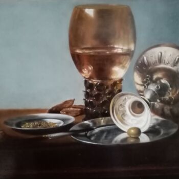 Pintura intitulada "Siècle d'or holland…" por Fred Haute, Obras de arte originais, Óleo