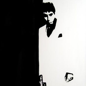 Картина под названием "Scarface" - Frédéric Andrès, Подлинное произведение искусства, Масло
