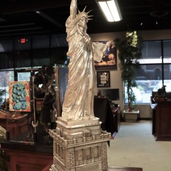Sculpture intitulée "Statue of Liberty i…" par Frédéric-Auguste Bartholdi, Œuvre d'art originale, Coulage