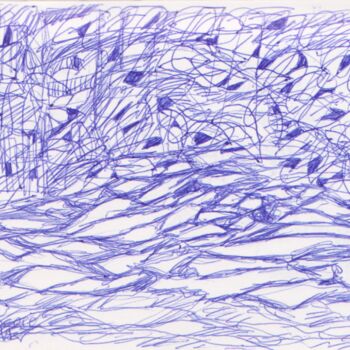 Drawing titled "Somptueux tapis d'o…" by Frédéric Avez, Original Artwork, Ballpoint pen