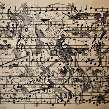 Drawing titled "Partition 48" by Frederic Babon, Original Artwork, Other