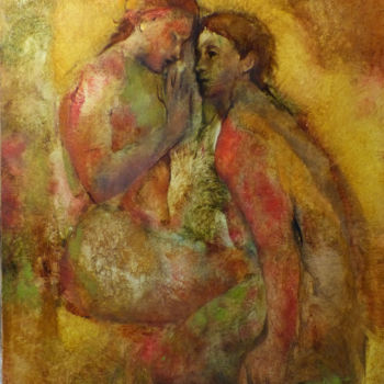 Pintura intitulada "Harmonie, huile sur…" por Frédéric Belaubre, Obras de arte originais, Óleo