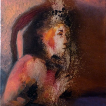 Pintura intitulada "Liquefaction, huile…" por Frédéric Belaubre, Obras de arte originais, Óleo