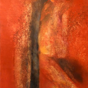 Peinture intitulée "Feu et cendres, hui…" par Frédéric Belaubre, Œuvre d'art originale, Huile