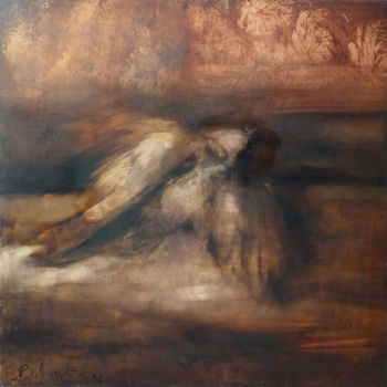Malarstwo zatytułowany „Oiseau mort, huile…” autorstwa Frédéric Belaubre, Oryginalna praca, Olej