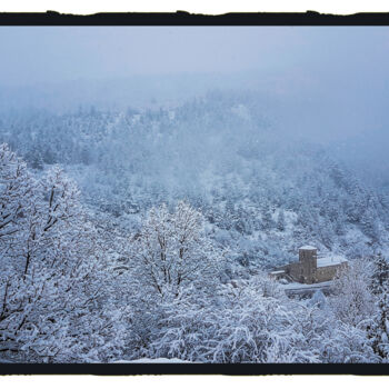 Photographie intitulée "Matin de neige" par Frédéric Bons, Œuvre d'art originale, Photographie numérique