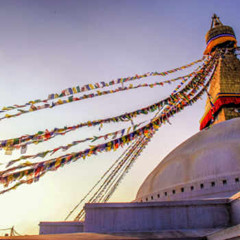 Photographie intitulée "Bodhnath Stupa" par Frederic Bos, Œuvre d'art originale, Photographie numérique