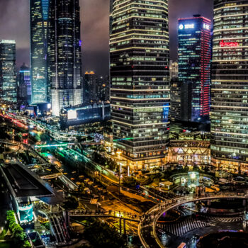 Photographie intitulée "Shanghai City" par Frederic Bos, Œuvre d'art originale, Photographie numérique