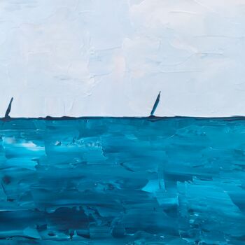 Peinture intitulée "Ocean #13" par Frédéric Cadiou, Œuvre d'art originale, Acrylique