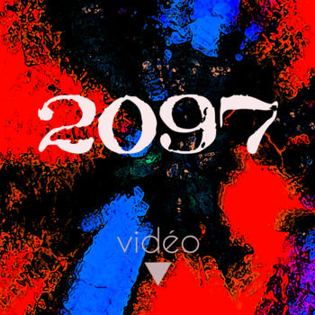 Installatie getiteld "2097" door Frédéric Didillon, Origineel Kunstwerk, Video