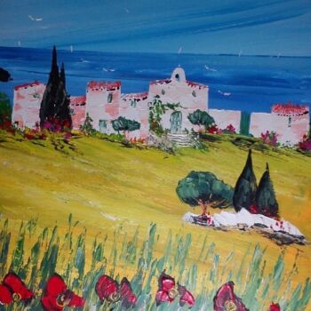 Painting titled "coquelicots 51x63 1…" by Frederic Dupuy, Original Artwork