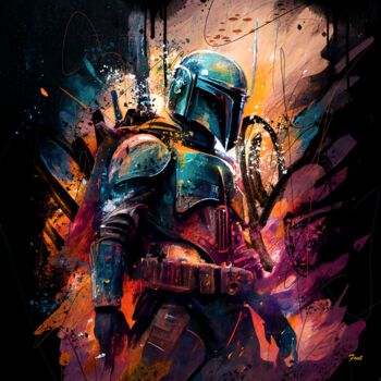 Digital Arts titled "Mando v1" by Frédéric Font (Chroma), Original Artwork, Digital Painting