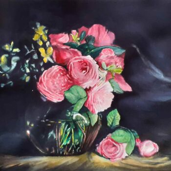 "Bouquet#3" başlıklı Tablo Frédéric Fournier tarafından, Orijinal sanat, Suluboya
