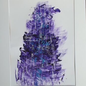 Peinture intitulée "Babel esquisse 1" par Frédéric Haire, Œuvre d'art originale, Encre