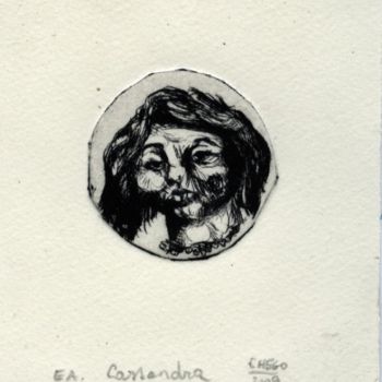 Dibujo titulada "Cassandra." por Frhégo, Obra de arte original