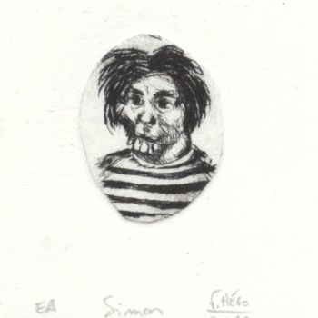 Drawing titled "Simon." by Frhégo, Original Artwork, Other