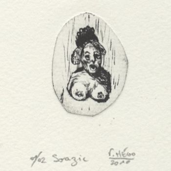 Disegno intitolato "Soazic." da Frhégo, Opera d'arte originale, Altro