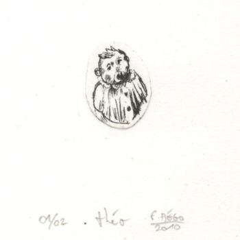 Dessin intitulée "Théo." par Frhégo, Œuvre d'art originale, Autre