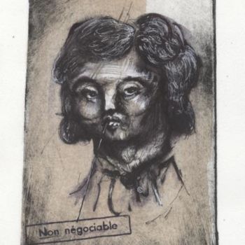 Zeichnungen mit dem Titel "Tête coupée -non né…" von Frhégo, Original-Kunstwerk, Andere