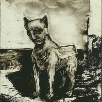 Artisanat intitulée "Homme -chien." par Frhégo, Œuvre d'art originale