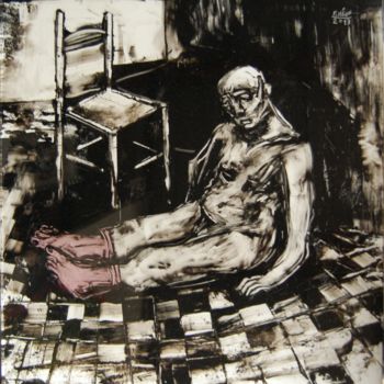 Artisanat intitulée "Personnage assis et…" par Frhégo, Œuvre d'art originale