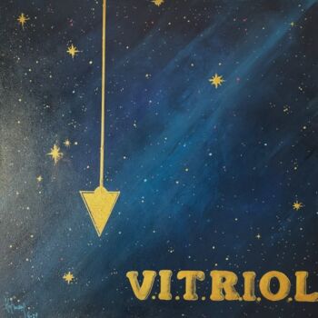 Painting titled "VITRIOL" by Frederic Hofmans, Original Artwork, Acrylic Mounted on Wood Stretcher frame
