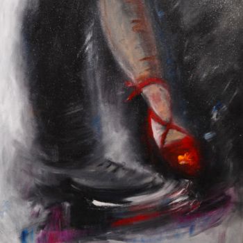 Картина под названием "DANSEZ C'EST LE PIE…" - Frederic Janssens (Fredj), Подлинное произведение искусства, Масло