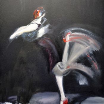 Painting titled "TANGO" by Frederic Janssens (Fredj), Original Artwork, Oil