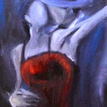 Painting titled "TANGO LATINO 2" by Frederic Janssens (Fredj), Original Artwork, Oil