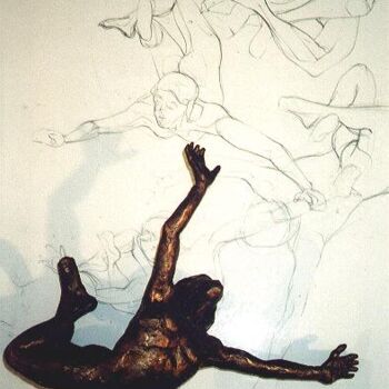 Sculpture intitulée "Croqui preparatoire…" par Frédéric Lange, Œuvre d'art originale