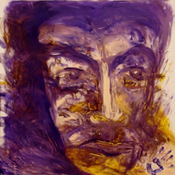 "L'homme violet" başlıklı Tablo Frederic Mars tarafından, Orijinal sanat, Guaş boya