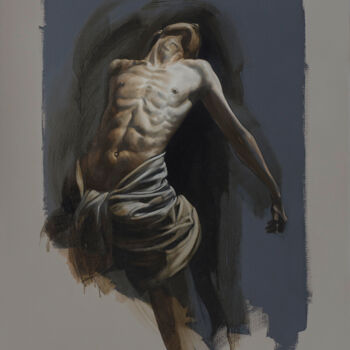 Картина под названием "Abandon II" - Frédéric Martin, Подлинное произведение искусства, Масло Установлен на Деревянная рама…