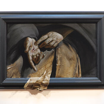 Pittura intitolato "stigmates.jpg" da Frédéric Martin, Opera d'arte originale