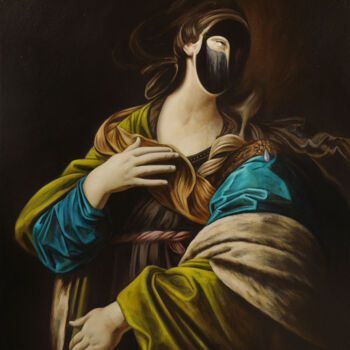 Pintura titulada "Lacrimosa" por Frédéric Martin, Obra de arte original, Oleo Montado en Bastidor de camilla de madera