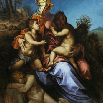 Malarstwo zatytułowany „Transfiguration” autorstwa Frédéric Martin, Oryginalna praca, Olej