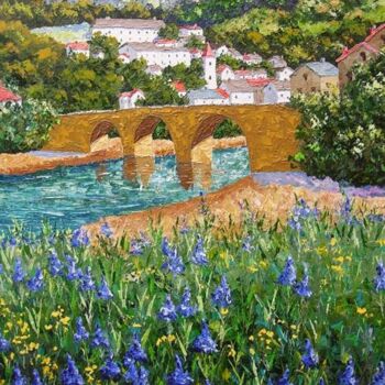 Painting titled "Gorge du Tarn, Sud…" by Frederic Payet, Original Artwork