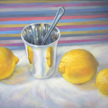 "Citrons et Gobelet…" başlıklı Tablo Frederic Reverte tarafından, Orijinal sanat, Petrol