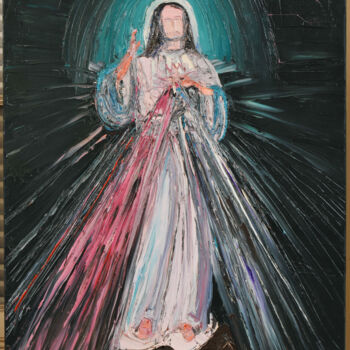 Pittura intitolato "la misercorde divine" da Frederic Servian, Opera d'arte originale, Olio