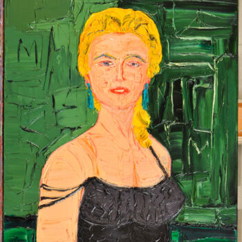 Peinture intitulée "Marilyn Monroe" par Frederic Servian, Œuvre d'art originale, Huile