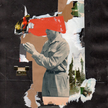 Collages intitolato "Colin Maillard" da Frédéric Villbrandt, Opera d'arte originale, Collages